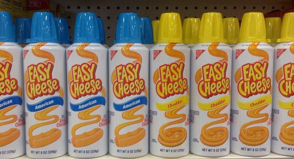 The cheese in spray