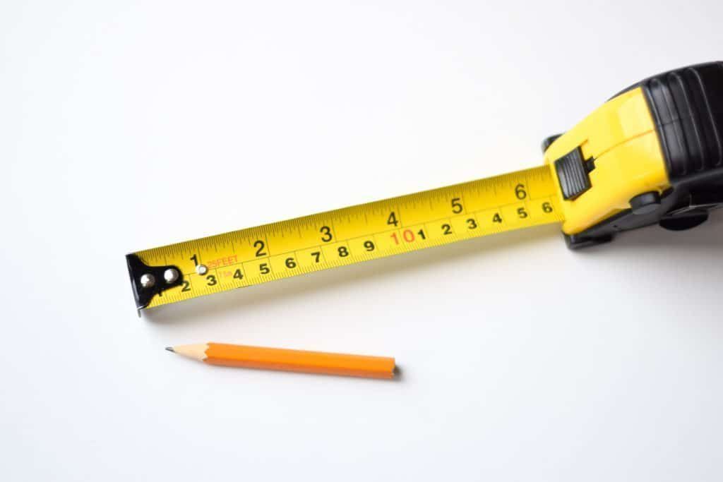 A tape measure